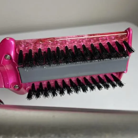 Instyler Rotating IS1001.1 PINK Hot Iron Hair Brush Straight/Curl 1.25" TESTED - Picture 5 of 11